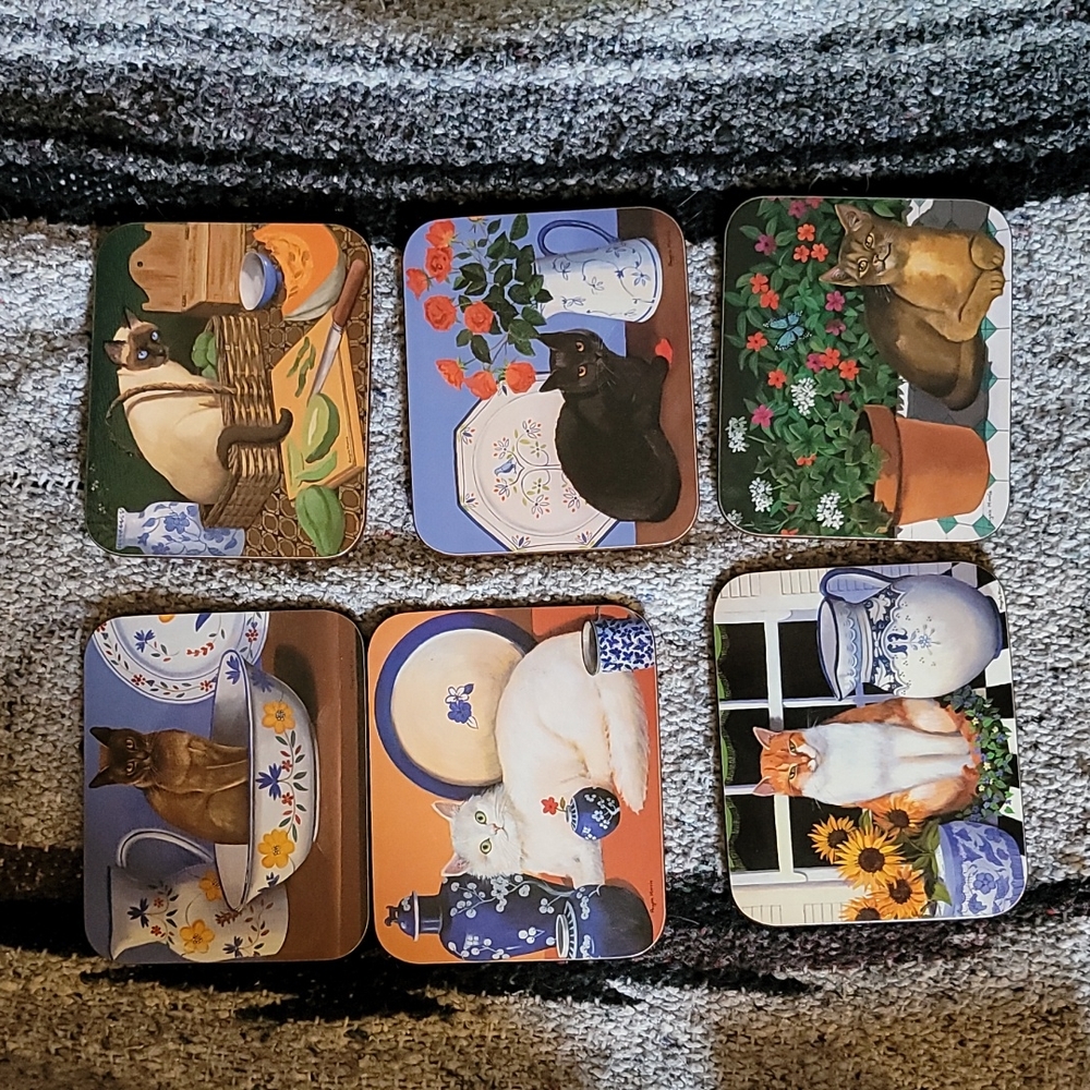 Vintage Cat Coasters